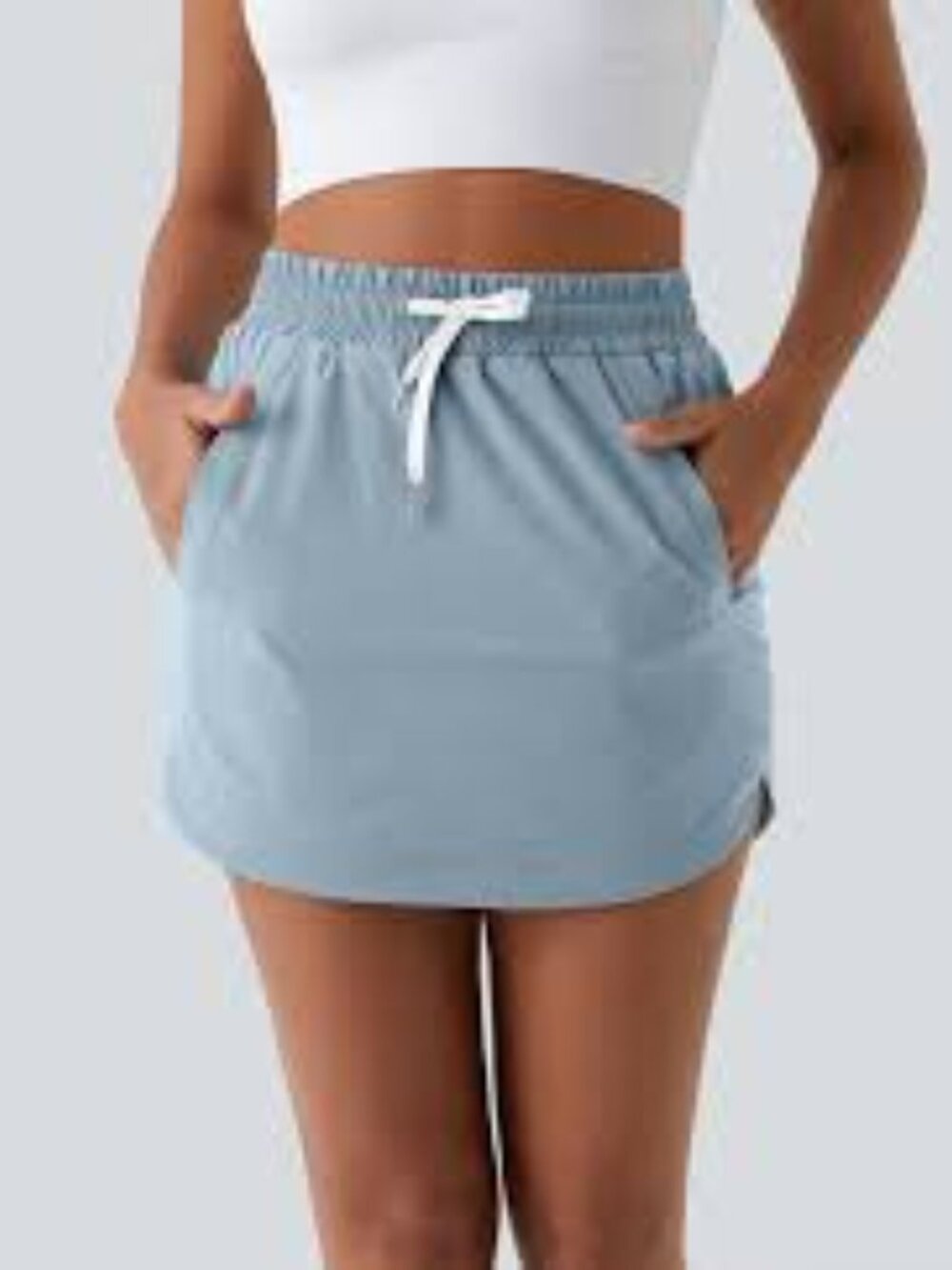 Halara High Waisted 2 In 1 Golf Tennis Athletic Skort XL Athleisure Blue